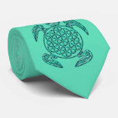 Blume des Lebens / Blume des Lebens Schildkröte Krawatte (Gerollt)
