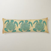 Blume des Lebens / Blume des Lebens Schildkröte Seitenschläferkissen (Rückseite)