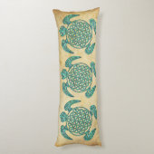 Blume des Lebens / Blume des Lebens Schildkröte Seitenschläferkissen (Rückseite (Vertikal))