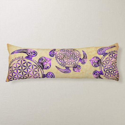 Blume des Lebens / Blume des Lebens - Schildkröten Seitenschläferkissen (Vorderseite)