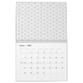 Blume des Lebens / Blume des Lebens - Silbermuster Kalender (Mär 2027)