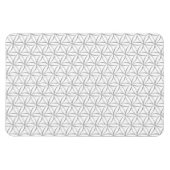 Blume des Lebens / Blume des Lebens - Silbermuster Magnet (Horizontal)