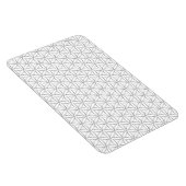 Blume des Lebens / Blume des Lebens - Silbermuster Magnet (Rechte Seite)