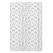 Blume des Lebens / Blume des Lebens - Silbermuster Magnet (Vertikal)