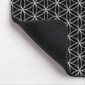 Blume des Lebens / Blume des Lebens - Silbermuster Mousepad (Ecke)