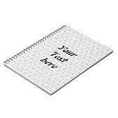 Blume des Lebens / Blume des Lebens - Silbermuster Notizblock (Linke Seite)