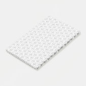 Blume des Lebens / Blume des Lebens - Silbermuster Post-it Klebezettel (angewinkelt)