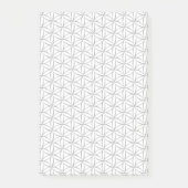 Blume des Lebens / Blume des Lebens - Silbermuster Post-it Klebezettel (Vorderseite)