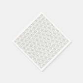 Blume des Lebens / Blume des Lebens - Silbermuster Serviette (Ecke)