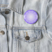Blume des Lebens / Blume des Lebens - weißes Trans Button (Beispiel)