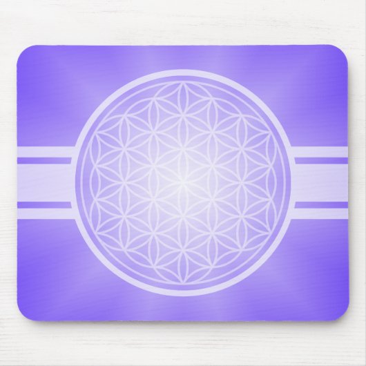 Blume des Lebens / Blume des Lebens - weißes Trans Mousepad (Vorne)