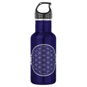 Blume des Lebens / Blume des Lebens - weißes Trans Trinkflasche