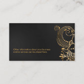 Blume des Lebens Blumenzitat Visitenkarte (Rückseite)