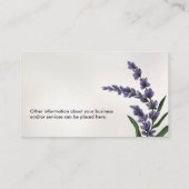 Blume des Lebens Blumenzitat Visitenkarte (Rückseite)