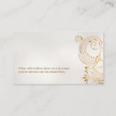 Blume des Lebens Blumenzitat Visitenkarte (Rückseite)