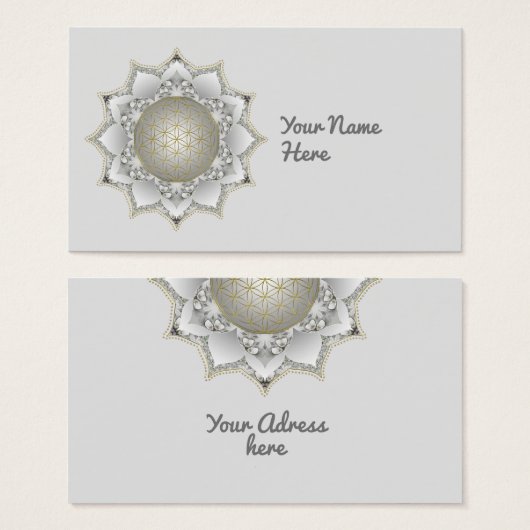 Blume des Lebens - Blüten Mandala 1 (Vorne & Hinten)