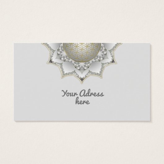 Blume des Lebens - Blüten Mandala 1 (Rückseite)