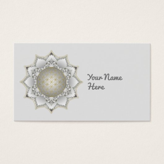 Blume des Lebens - Blüten Mandala 1 (Vorderseite)