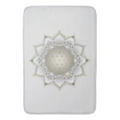 Blume des Lebens - Blüten Mandala 1 Badematte (Vorderseite Vertikal)