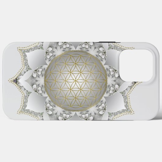 Blume des Lebens - Blüten Mandala 1 Case-Mate iPhone Hülle (Rückseite (Horizontal))