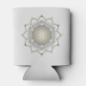 Blume des Lebens - Blüten Mandala 1 Dosenkühler (Rückseite)