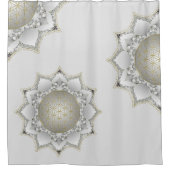 Blume des Lebens - Blüten Mandala 1 Duschvorhang (Vorderseite)