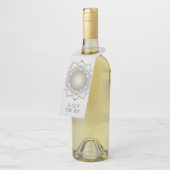 Blume des Lebens - Blüten Mandala 1 Flaschenanhänger (Angewinkelt)