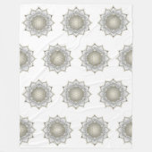 Blume des Lebens - Blüten Mandala 1 Fleecedecke (Vorderseite)
