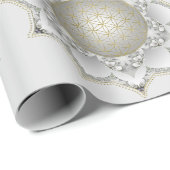 Blume des Lebens - Blüten Mandala 1 Geschenkpapier (Rolleneckpunkt)