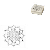 Blume des Lebens - Blüten Mandala 1 Gummistempel (Stempel)