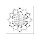Blume des Lebens - Blüten Mandala 1 Gummistempel (Prägung)