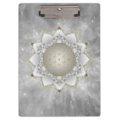 Blume des Lebens - Blüten Mandala 1 Klemmbrett (Vorderseite)