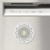 Blume des Lebens - Blüten Mandala 1 Magnet (In Situ (Geschirrspüler))