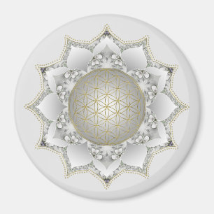 Blume des Lebens - Blüten Mandala 1 Magnet