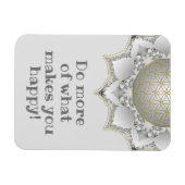 Blume des Lebens - Blüten Mandala 1 Magnet (Horizontal)