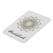 Blume des Lebens - Blüten Mandala 1 Magnet (Linke Seite)