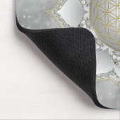 Blume des Lebens - Blüten Mandala 1 Mousepad (Ecke)