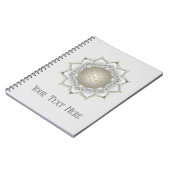 Blume des Lebens - Blüten Mandala 1 Notizblock (Linke Seite)