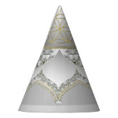 Blume des Lebens - Blüten Mandala 1 Partyhütchen (Links)