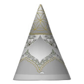 Blume des Lebens - Blüten Mandala 1 Partyhütchen (Rechts)