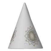 Blume des Lebens - Blüten Mandala 1 Partyhütchen (Rechts)