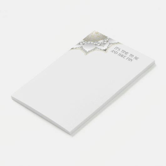 Blume des Lebens - Blüten Mandala 1 Post-it Klebezettel (angewinkelt)