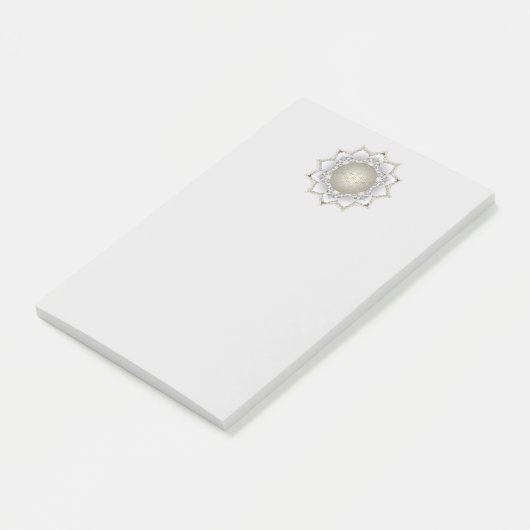 Blume des Lebens - Blüten Mandala 1 Post-it Klebezettel (angewinkelt)