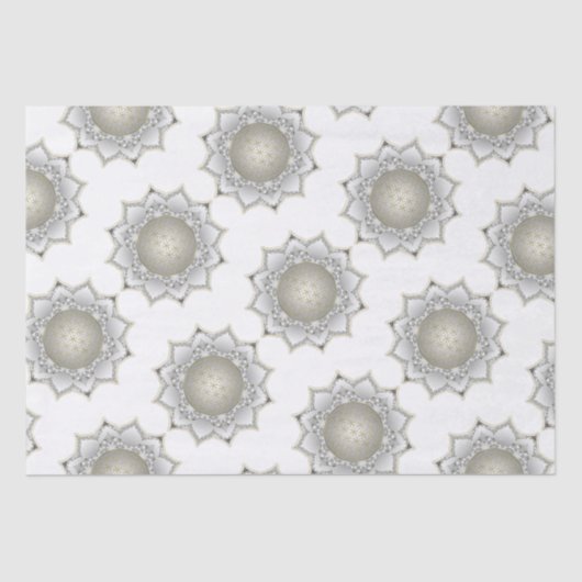 Blume des Lebens - Blüten Mandala 1 Seidenpapier (Vorderseite)