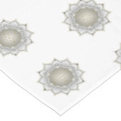 Blume des Lebens - Blüten Mandala 1 Tischdecke (Schrägansicht)