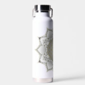 Blume des Lebens - Blüten Mandala 1 Trinkflasche (Vorne)