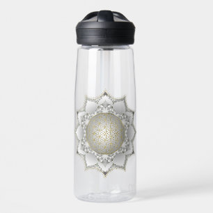 Blume des Lebens - Blüten Mandala 1 Trinkflasche