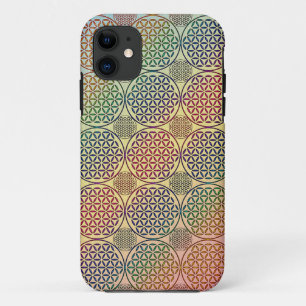 Blume des Lebens - Briefmarke Grunge Muster 1 Case-Mate iPhone Hülle