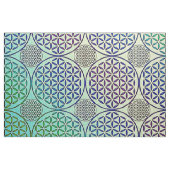 Blume des Lebens - Briefmarke Grunge Muster 2 Stoff (Fat Quarter (45,7 x 55,9 cm))