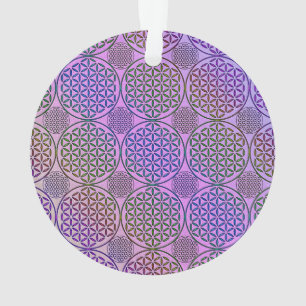 Blume des Lebens - Briefmarke Grunge Muster 3 Ornament